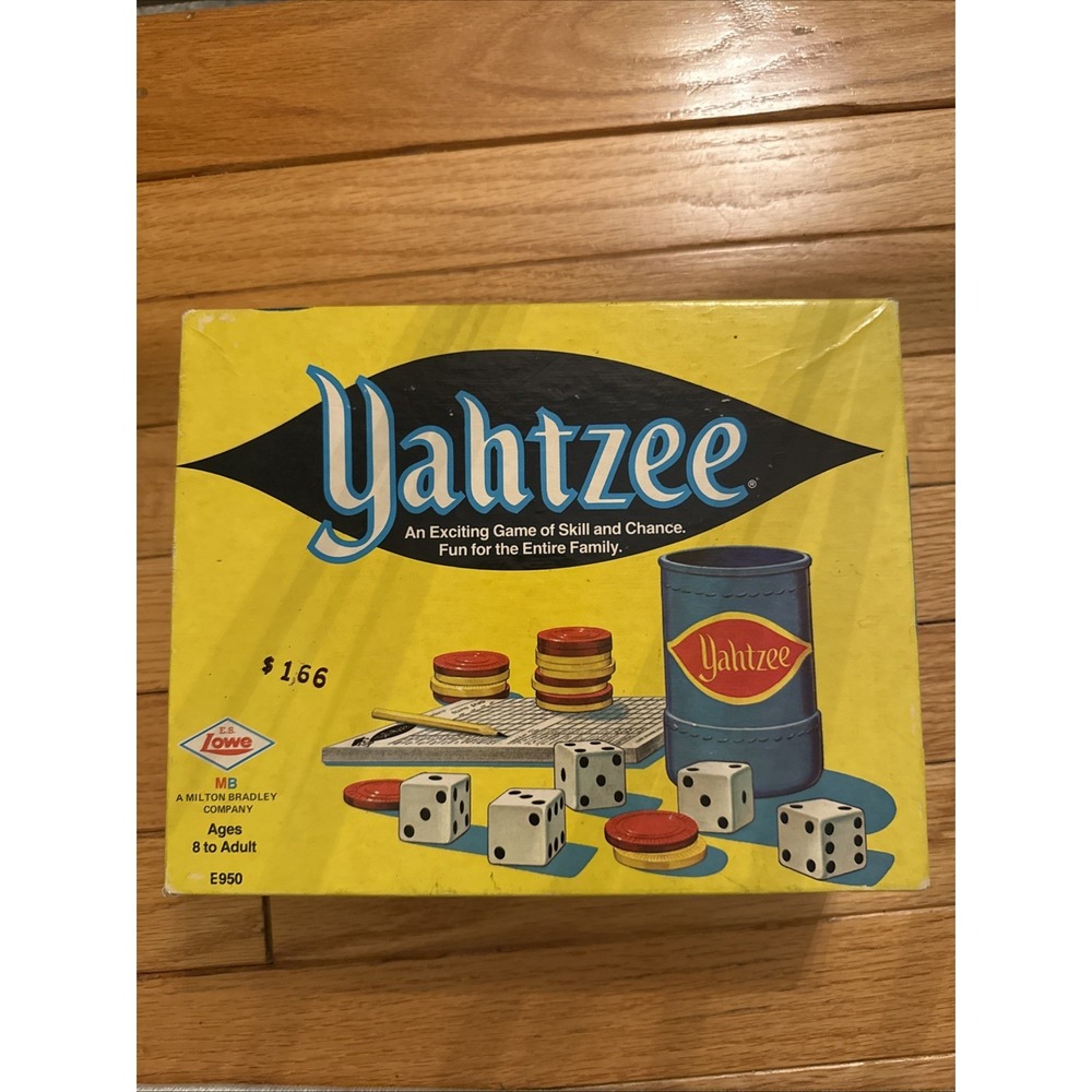Vintage Yahtzee Board Game in Original Box No Dice 1973